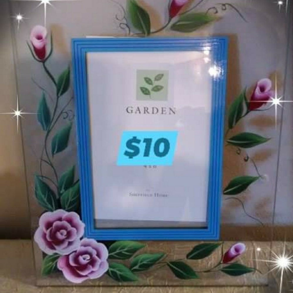 Glass photo frame